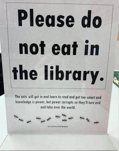 read in library