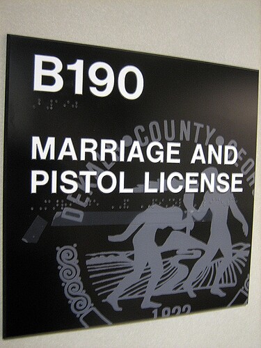 File:Marriage and pistol license.jpg - Wikimedia Commons