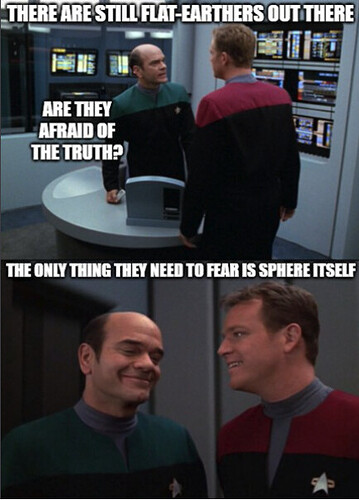 star trek flat earthers