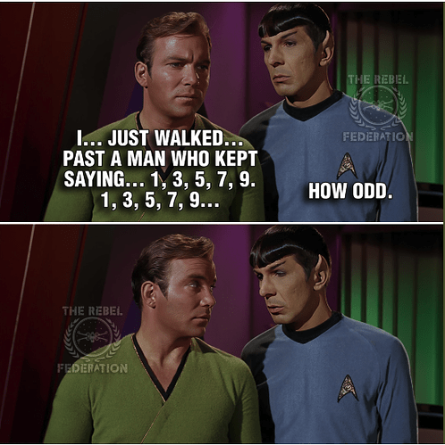 star trek how odd