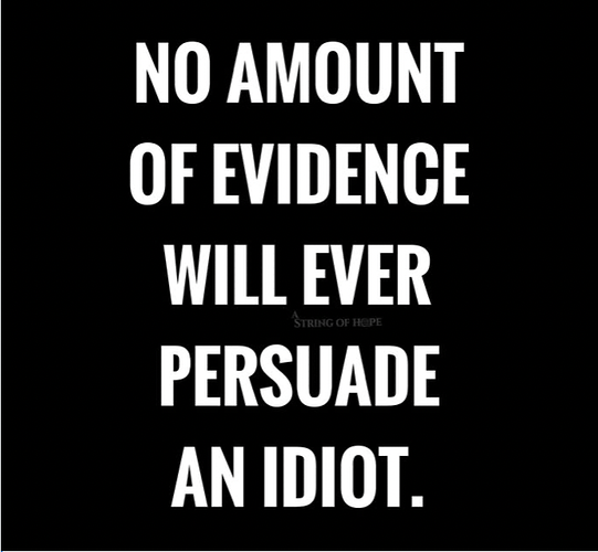 cant persuade an idiot
