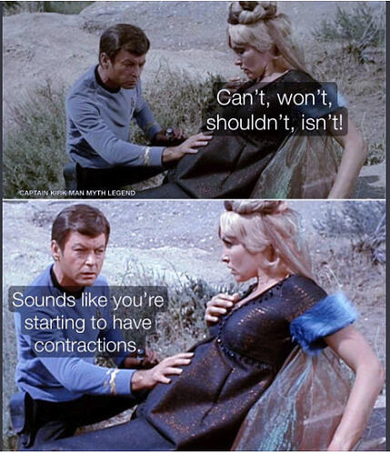 star trek contractions