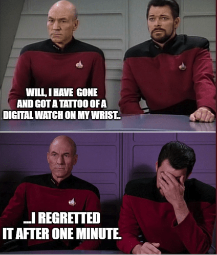 star trek digital watch