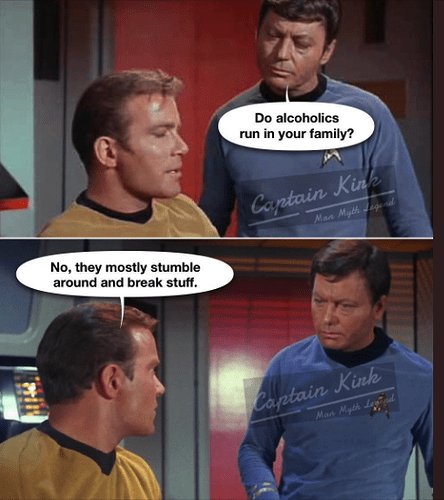 star trek alcoholics