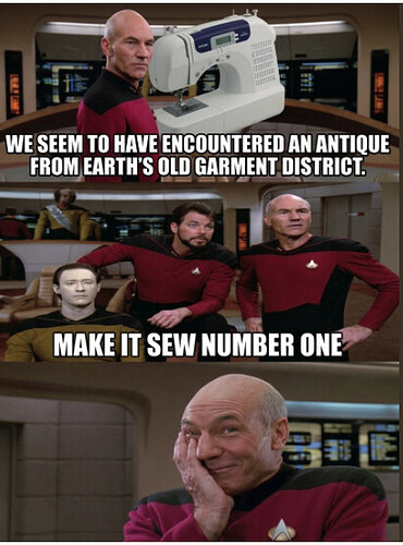 star trek sewing machine