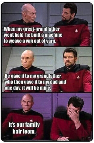 star trek hair loom
