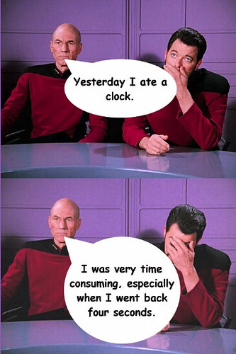 star trek ate clock
