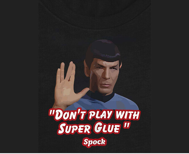 star trek super glue (spock)