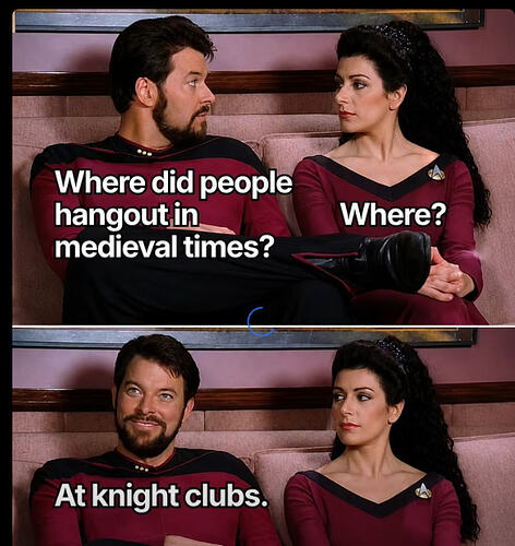 star trek knight clubs