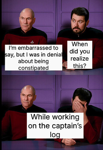 star trek constipated