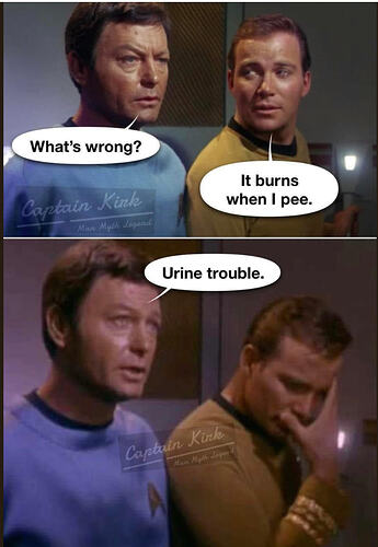 star trek urine trouble