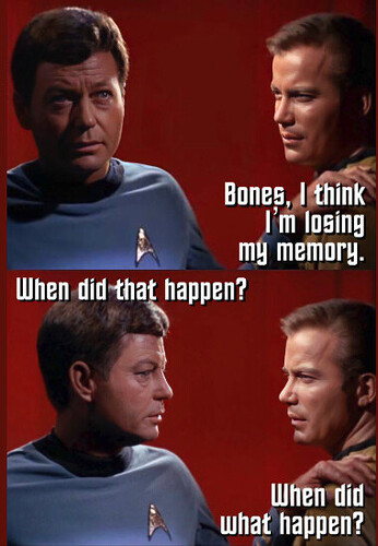 star trek losing memory