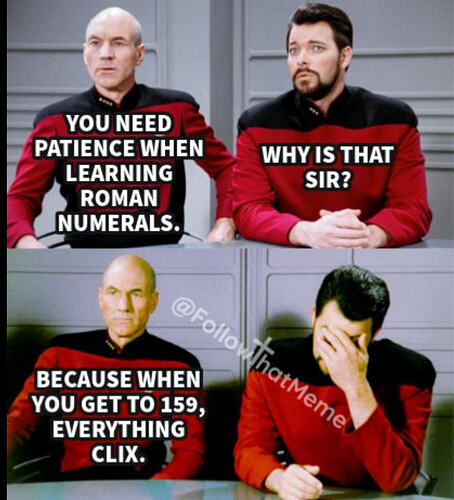 star trek roman numerals