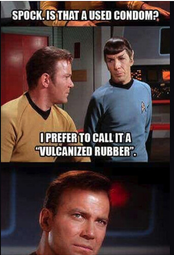 star trek rubber
