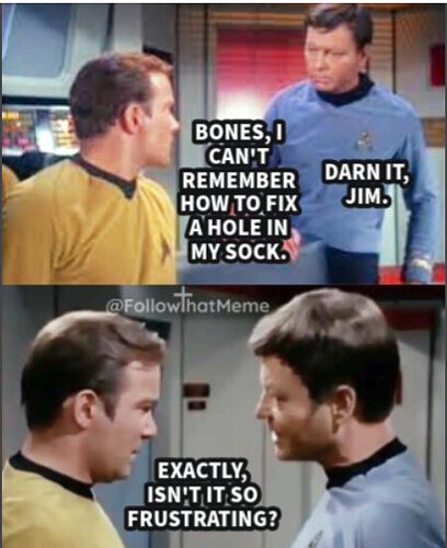 star trek hole in sock
