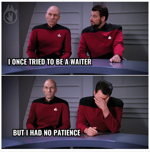 star trek waiter