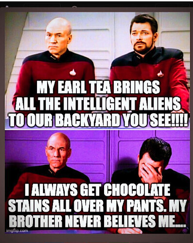 star trek chocolate stains
