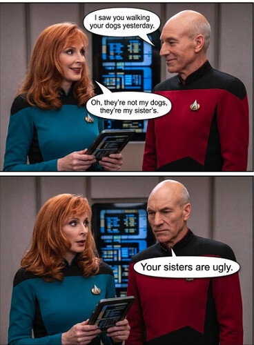 star trek walking dogs