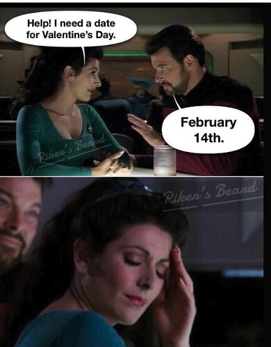 star trek valentines date