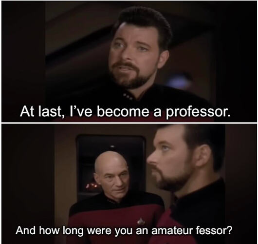 star trek fessor