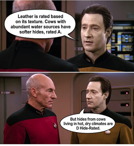 star trek cows hides