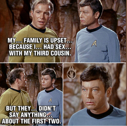 star trek 3rd cousin