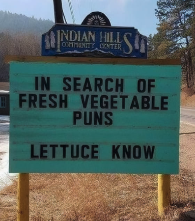 Vegetable puns lettuce know