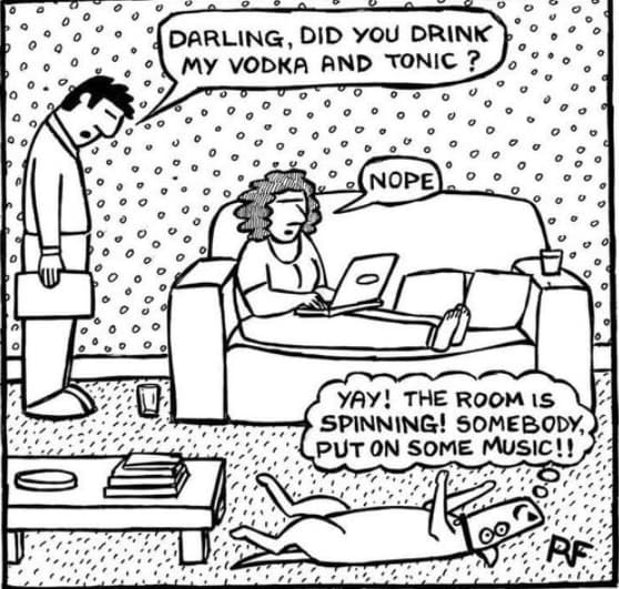 dog vodka and tonice funny non political