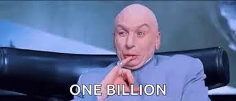 Dr Evil One Billion GIF - Dr Evil One Billion Mike Meyers - Discover &  Share GIFs