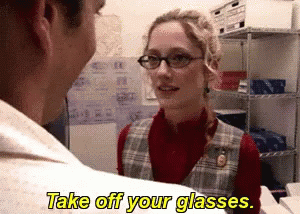 Glasses Off GIF - Glasses Off Kitty - Discover & Share GIFs